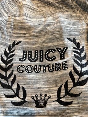 Juicy Couture gray/white hoodie size S